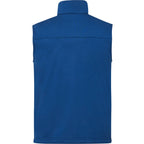 Joris Recycled Waterproof Softshell Vest for Men Embroidery - Metro Blue Heather - Back