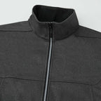 Joris Recycled Waterproof Softshell Vest for Men Laser Engraving - Heather Dark Charcoal - Detail 5