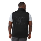 Joris Recycled Waterproof Softshell Vest for Men Transfer - Black - Back On Model