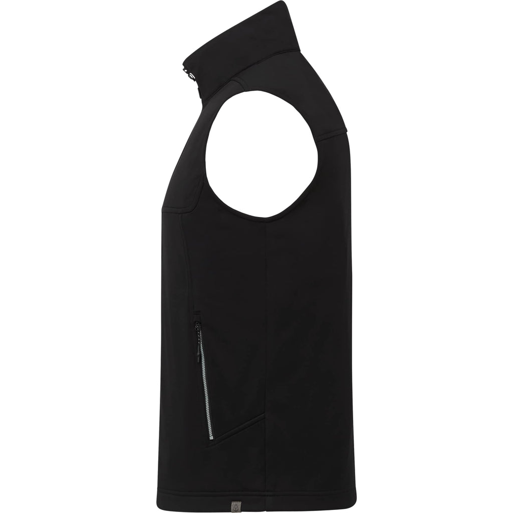 Joris Recycled Waterproof Softshell Vest for Men Transfer - Black - Left Side