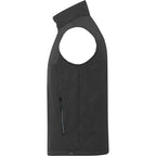 Joris Recycled Waterproof Softshell Vest for Men Transfer - Heather Dark Charcoal - Left Side