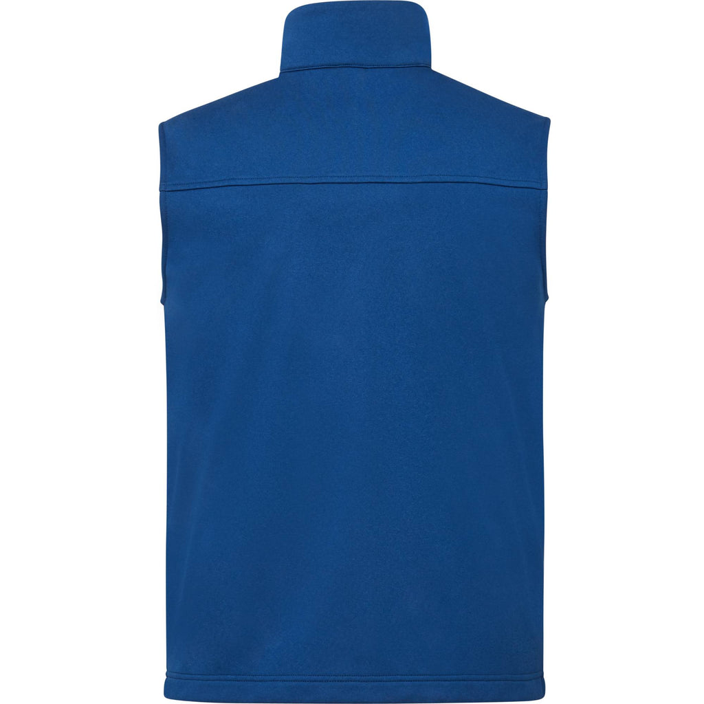Joris Recycled Waterproof Softshell Vest for Men Transfer - Metro Blue Heather - Back