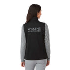 Joris Recycled Waterproof Softshell Vest for Women Embroidery - Black - Back On Model