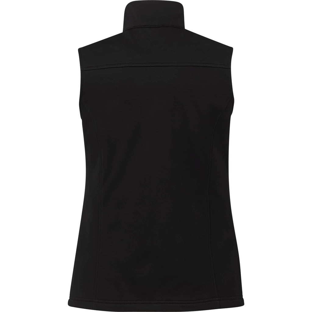 Joris Recycled Waterproof Softshell Vest for Women Embroidery - Black - Back