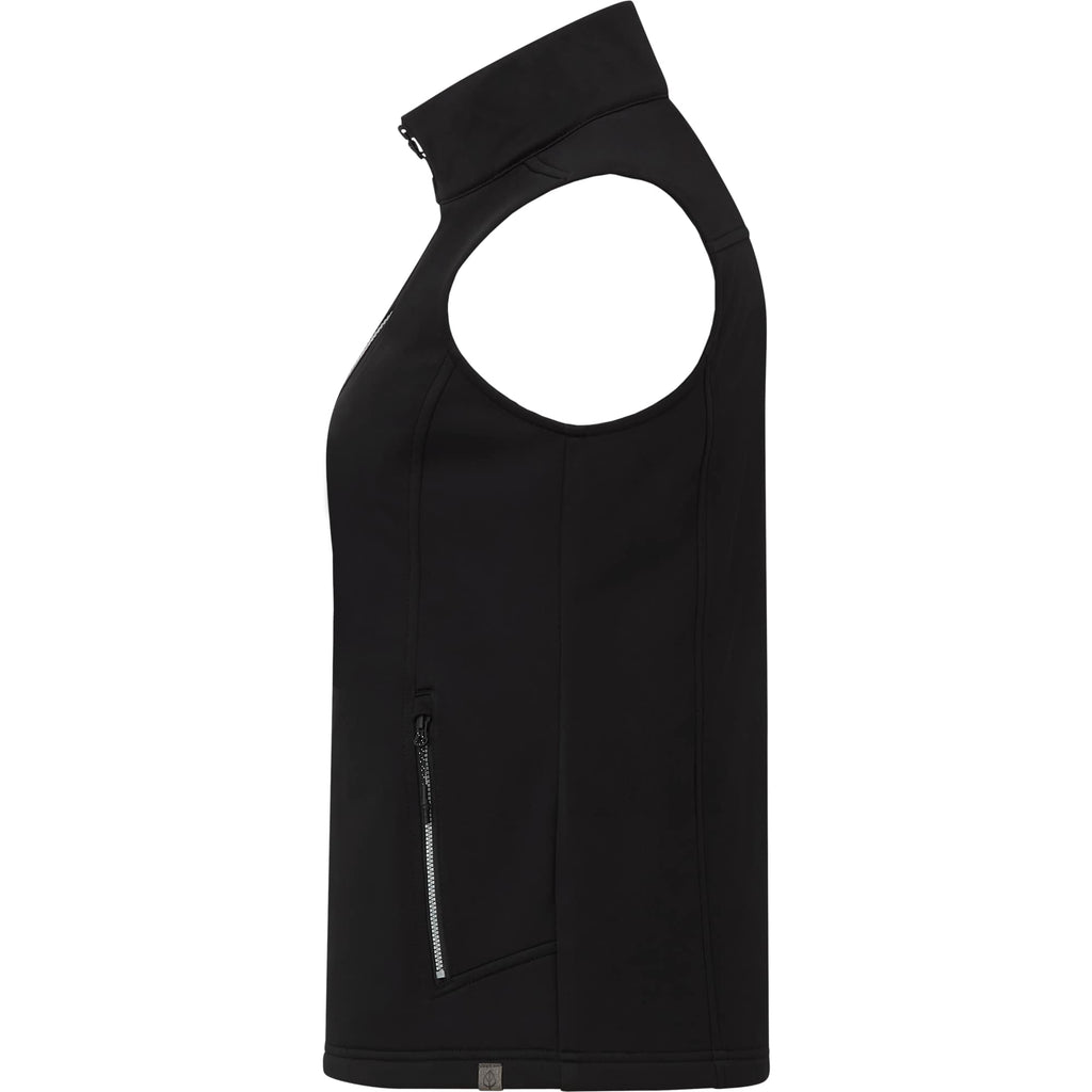 Joris Recycled Waterproof Softshell Vest for Women Embroidery - Black - Left Side