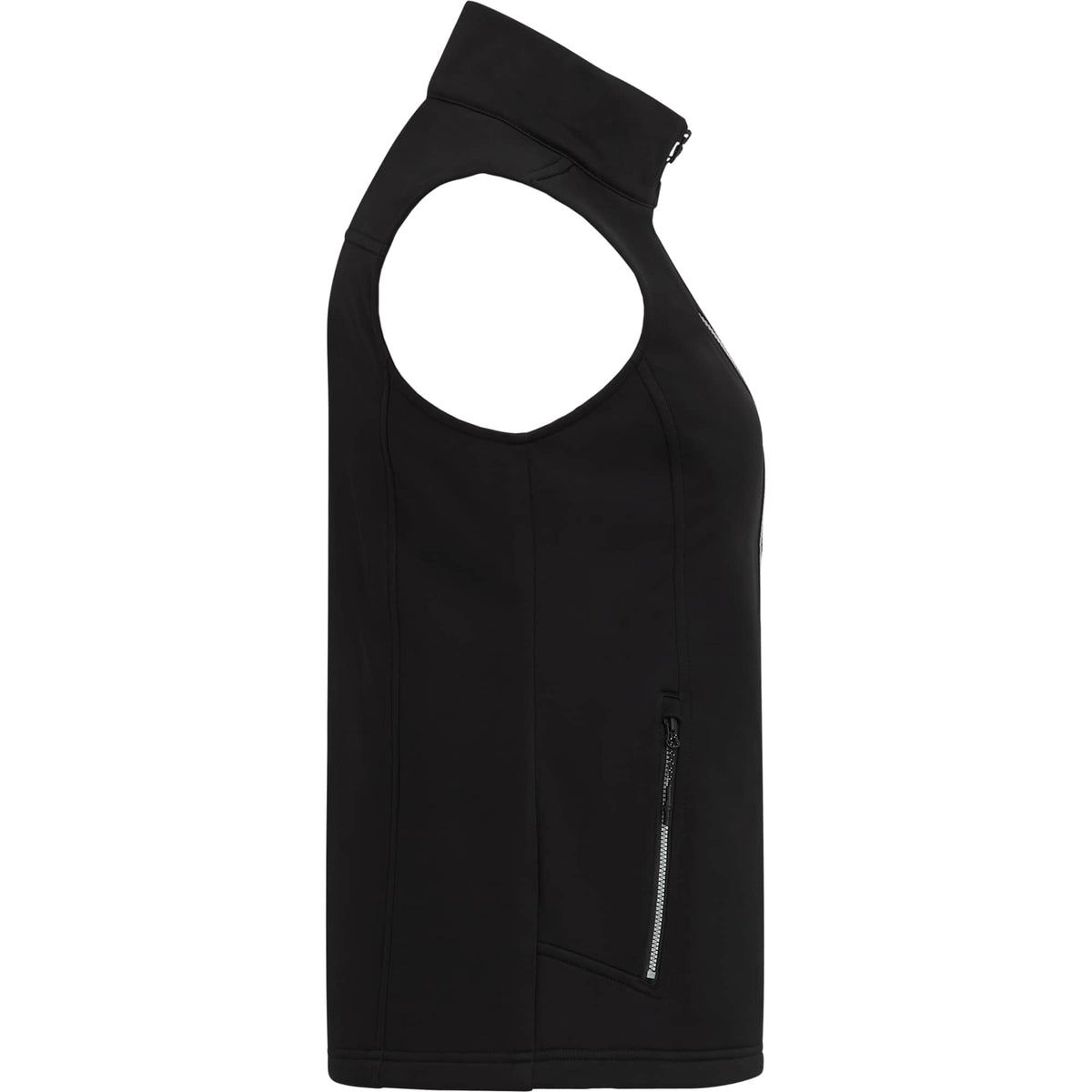 Joris Recycled Waterproof Softshell Vest for Women Embroidery - Black - Right Side