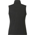 Joris Recycled Waterproof Softshell Vest for Women Embroidery - Heather Dark Charcoal - Back