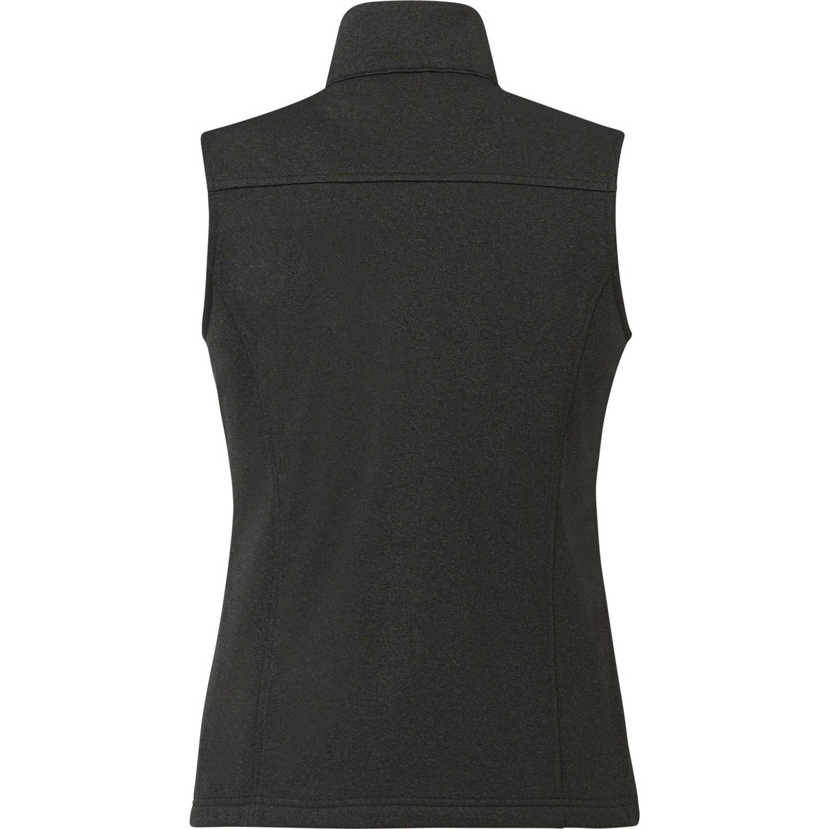 Joris Recycled Waterproof Softshell Vest for Women Embroidery - Heather Dark Charcoal - Back