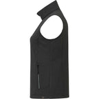 Joris Recycled Waterproof Softshell Vest for Women Embroidery - Heather Dark Charcoal - Left Side