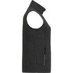 Joris Recycled Waterproof Softshell Vest for Women Embroidery - Heather Dark Charcoal - Right Side