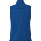 Joris Recycled Waterproof Softshell Vest for Women Embroidery - Metro Blue Heather - Back