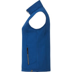 Joris Recycled Waterproof Softshell Vest for Women Embroidery - Metro Blue Heather - Left Side