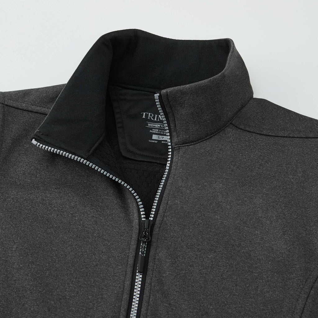 Joris Recycled Waterproof Softshell Vest for Women Transfer - Heather Dark Charcoal - Detail 4