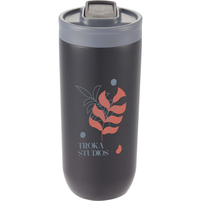 Joshua Recycled Travel Tumbler with Push-Button Lid, 17 oz Full Color