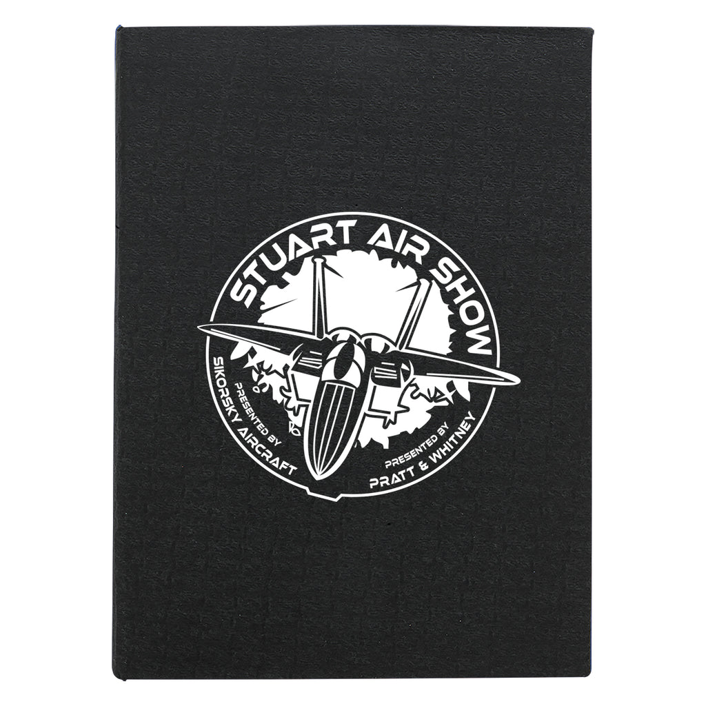 Jotter with Sticky Notes and Page Flags - Black - Silk Screen