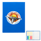 Jotter with Sticky Notes and Page Flags - Blue - Full Color