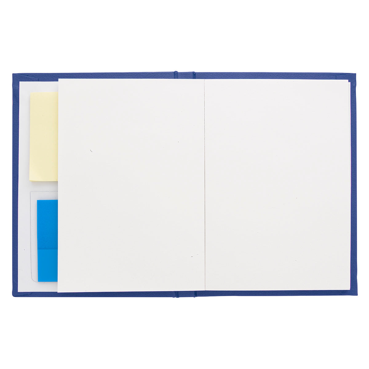 Jotter with Sticky Notes and Page Flags - Blue - Open_Center