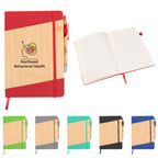 Journal and Pen in Bamboo Full Color - Bamboo Journal With Pen