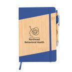 Journal and Pen in Bamboo - Royal Blue - Silk Screen