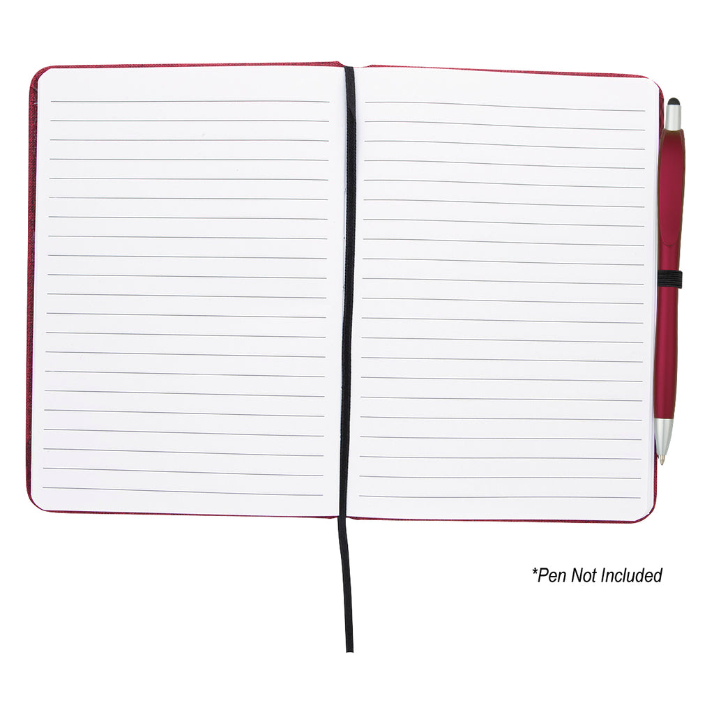Journal, Heathered - Red - Open