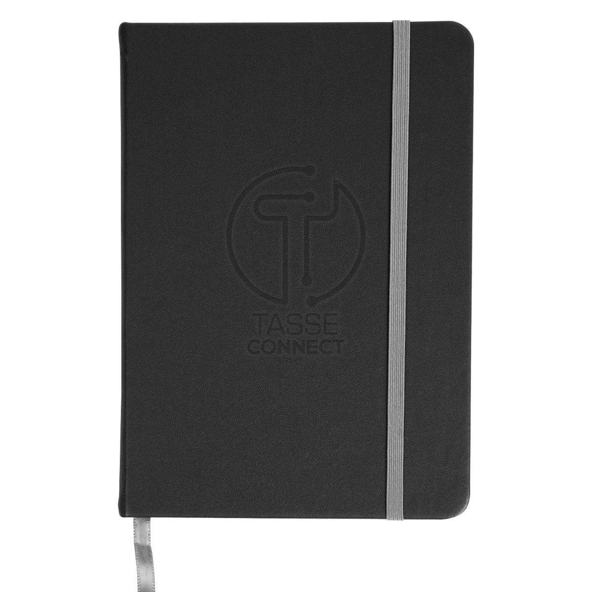 Journal in Stone Paper Full Color - Black - Debossing