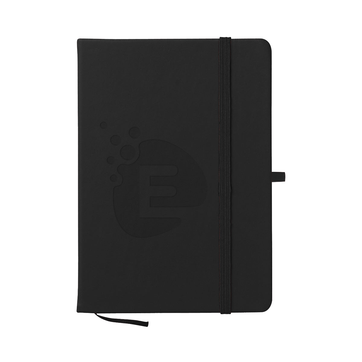 Journal Notebook in Recycled PET Full Color - Black - Debossing