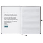 Journal Notebook in Recycled PET Full Color - Black - Pad Print