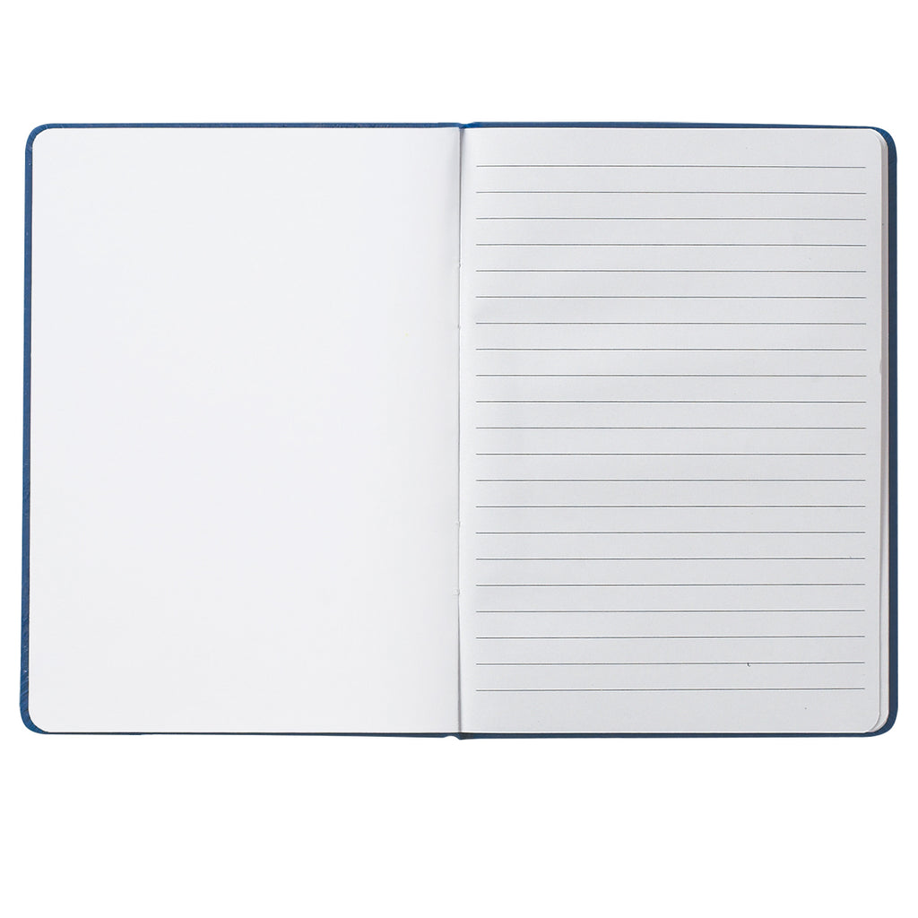 Journal Notebook in Recycled PET Full Color - Blue - Insidecover_Blank