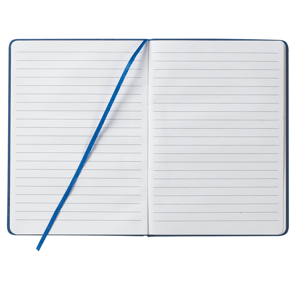 Journal Notebook in Recycled PET Full Color - Blue - Open