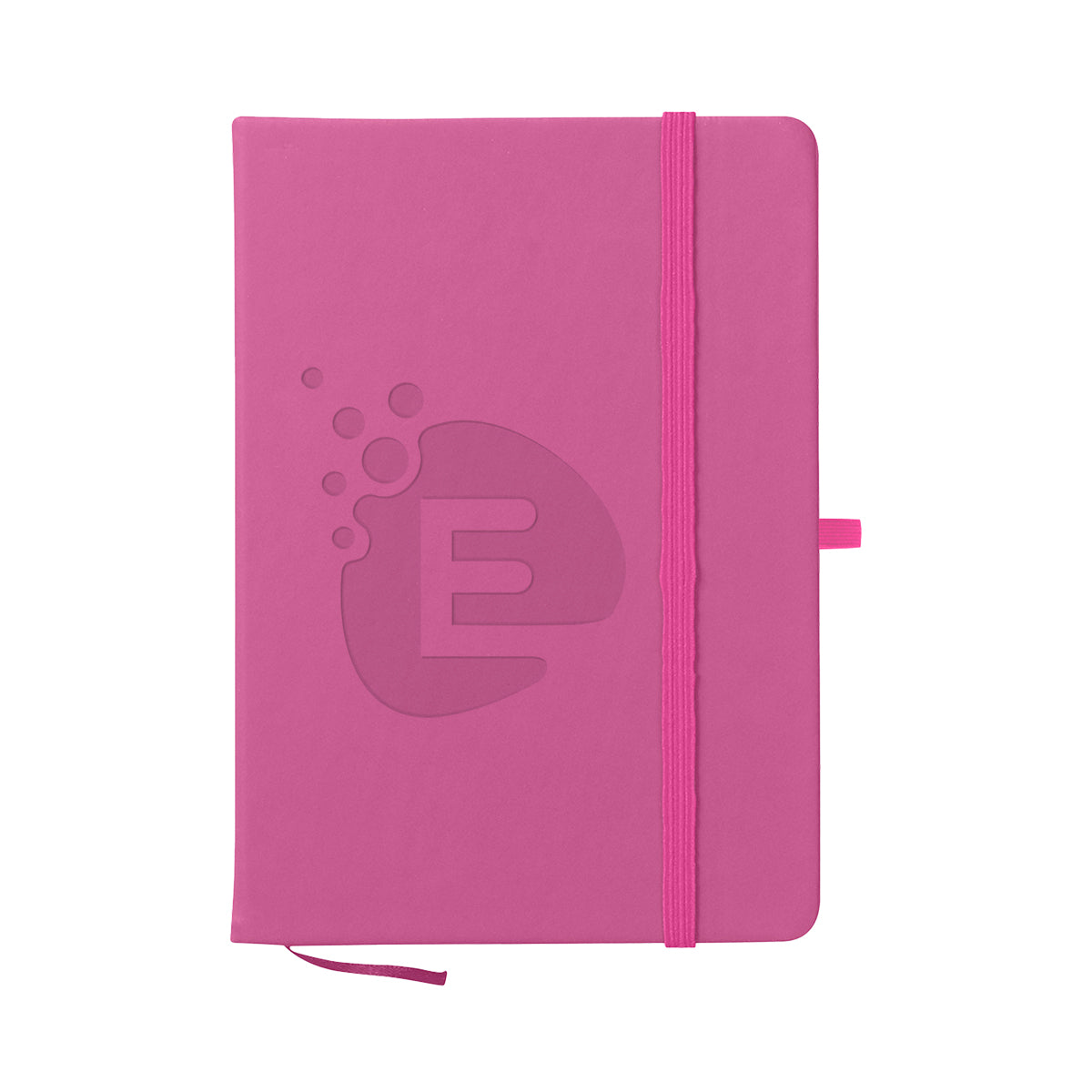 Journal Notebook in Recycled PET Full Color - Fuchsia - Debossing