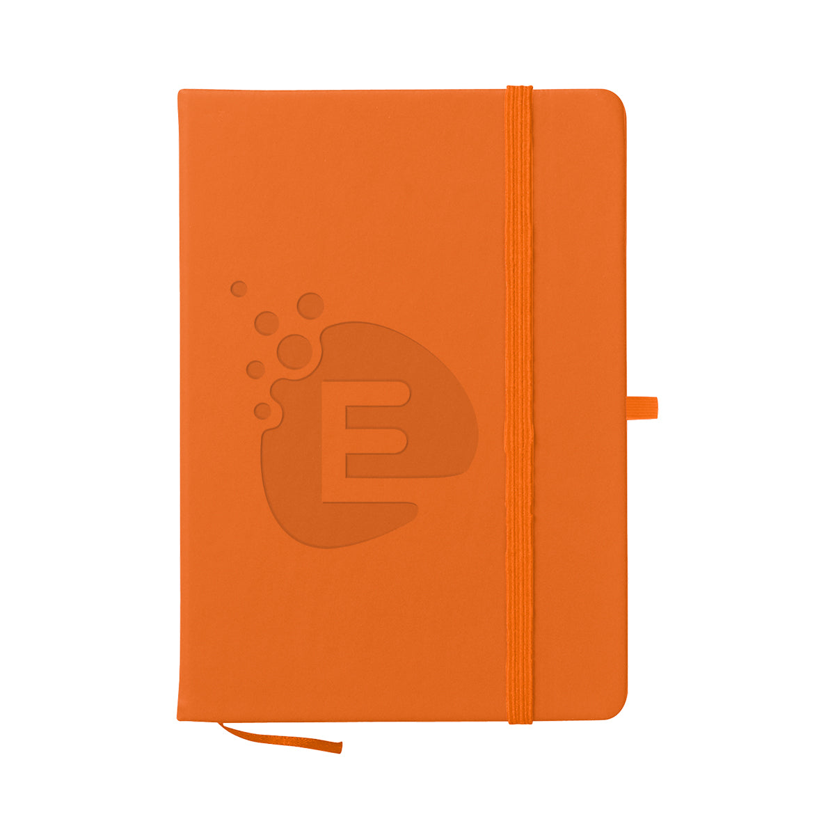 Journal Notebook in Recycled PET Full Color - Orange - Debossing