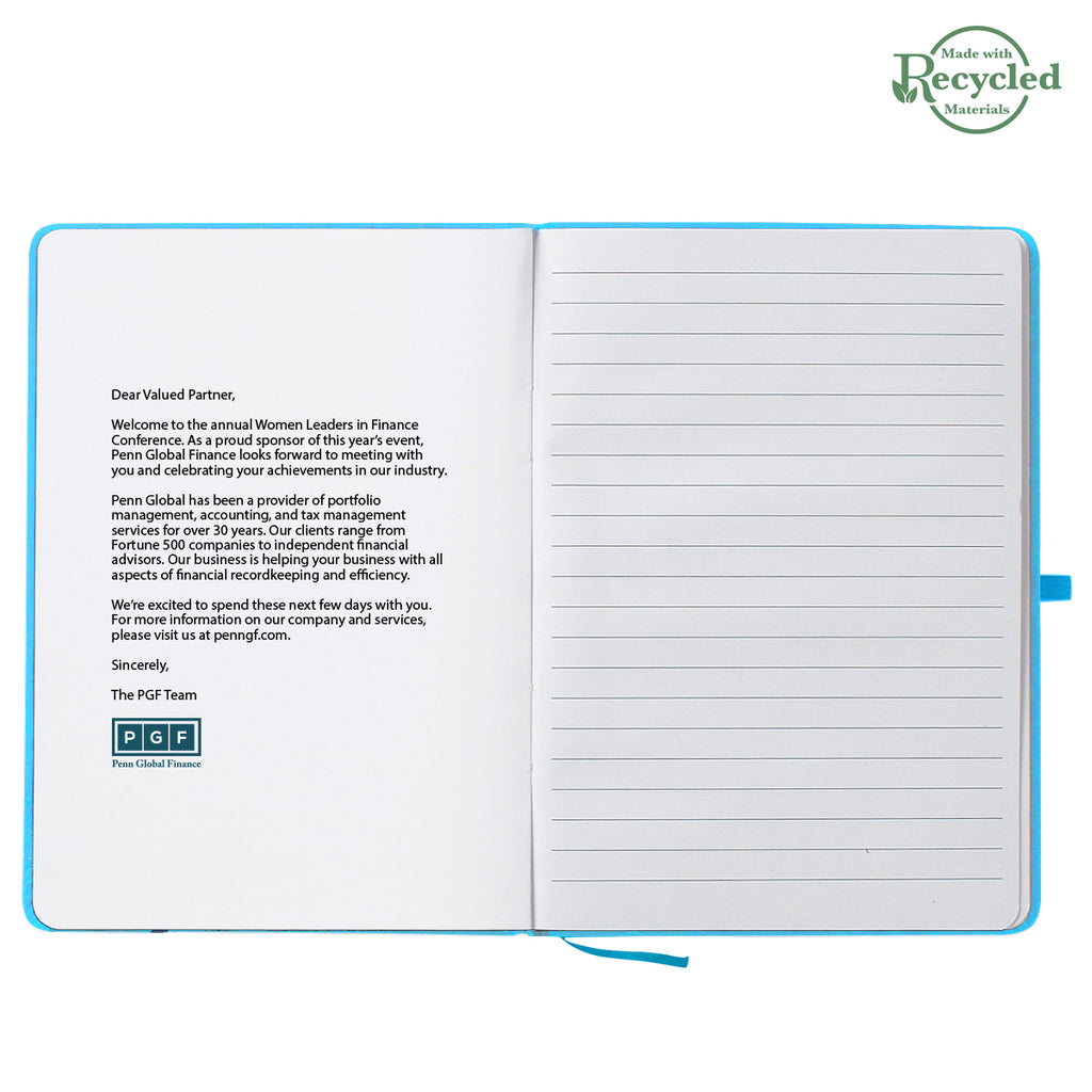 Journal Notebook in Recycled PET Full Color - Pad Print