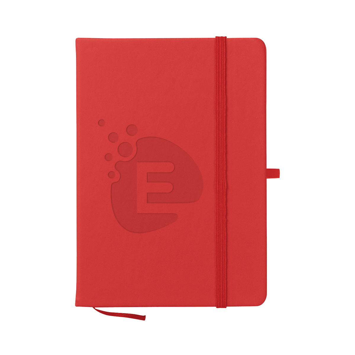 Journal Notebook in Recycled PET Full Color - Red - Debossing