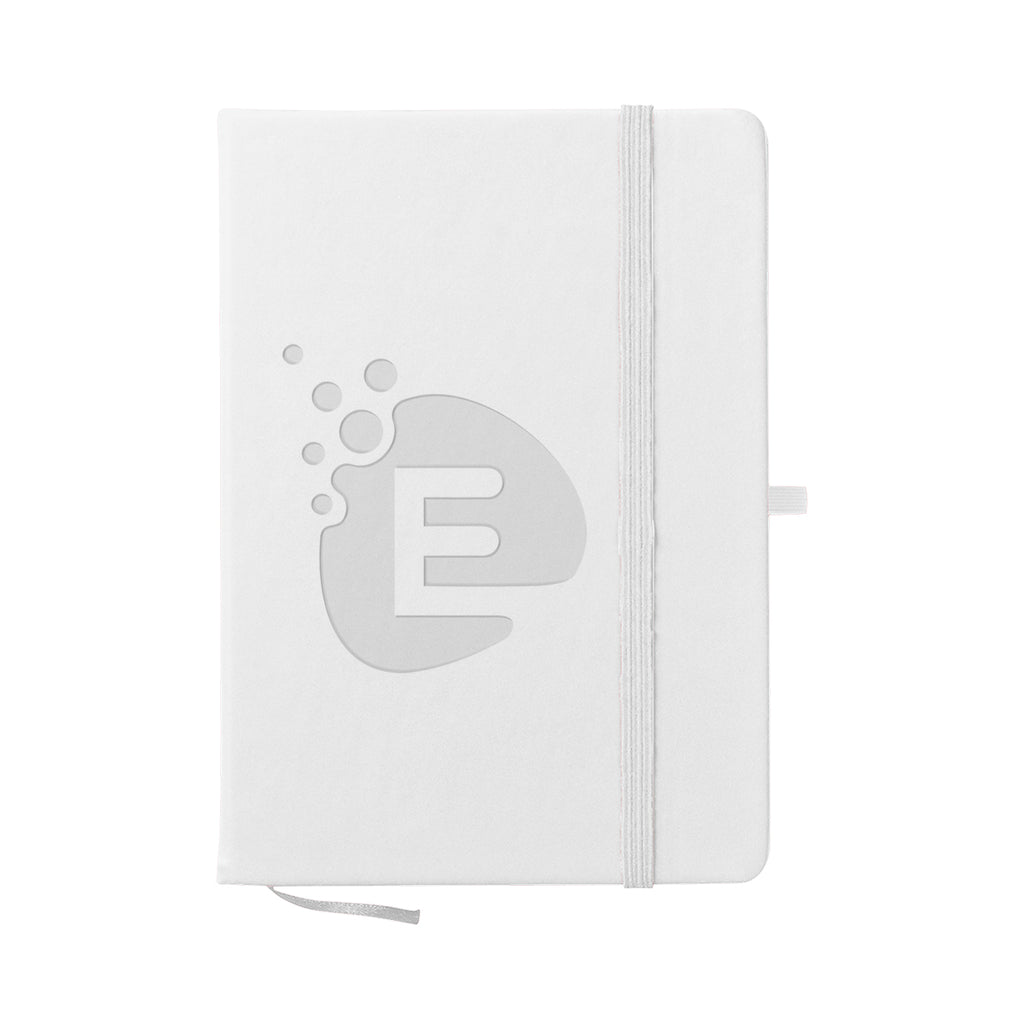 Journal Notebook in Recycled PET Full Color - White - Debossing