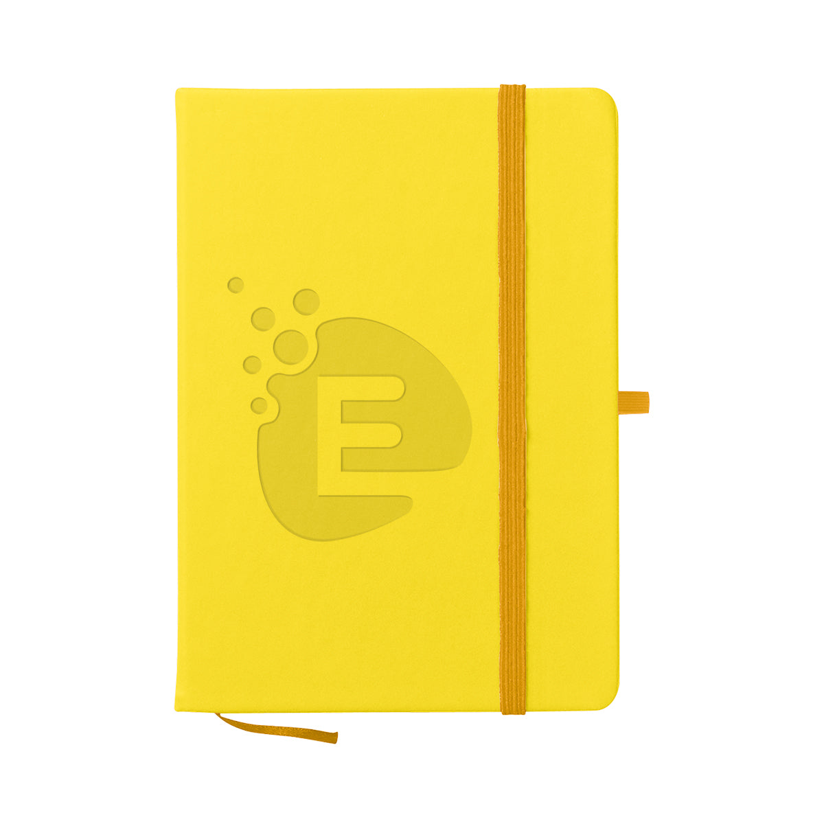 Journal Notebook in Recycled PET Full Color - Yellow - Debossing