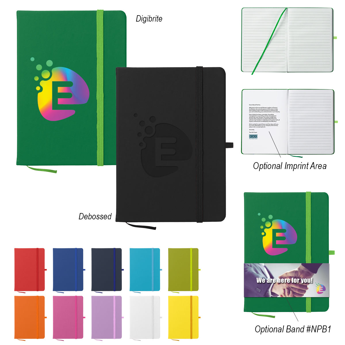 Journal Notebook in Recycled PET Full Color