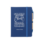 Journal Notebook with Sticky Notes and Flags Full Color - Blue - Silk Screen