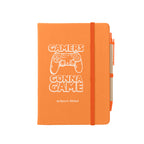 Journal Notebook with Sticky Notes and Flags Full Color - Orange - Silk Screen