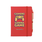 Journal Notebook with Sticky Notes and Flags Full Color - Red - Full Color