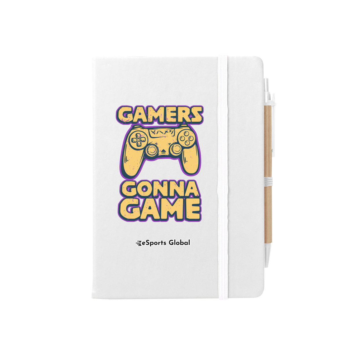Journal Notebook with Sticky Notes and Flags Full Color - White - Full Color
