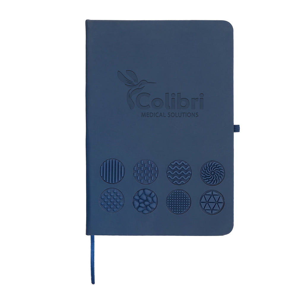 Journal with a Fidget Design - Navy - Debossing