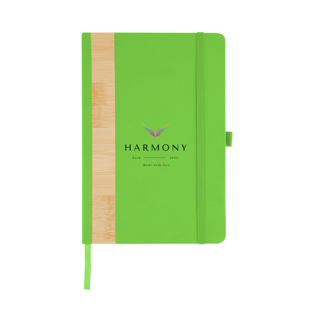 Journal with Bamboo Accent in Recycled PET Full Color - Full Color