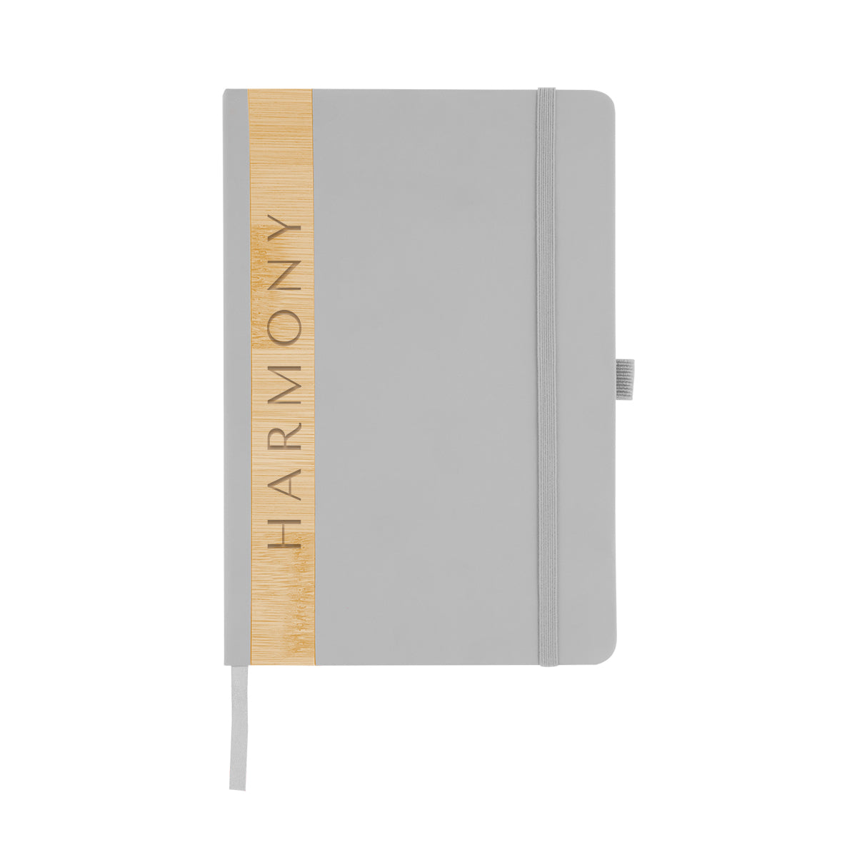 Journal with Bamboo Accent in Recycled PET Full Color - Laser Engraving