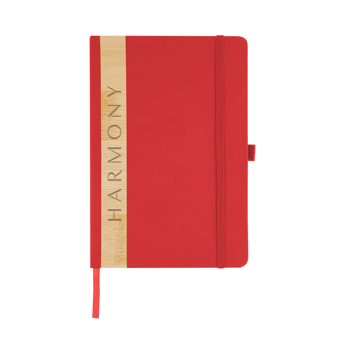 Journal with Bamboo Accent in Recycled PET Full Color - Laser Engraving