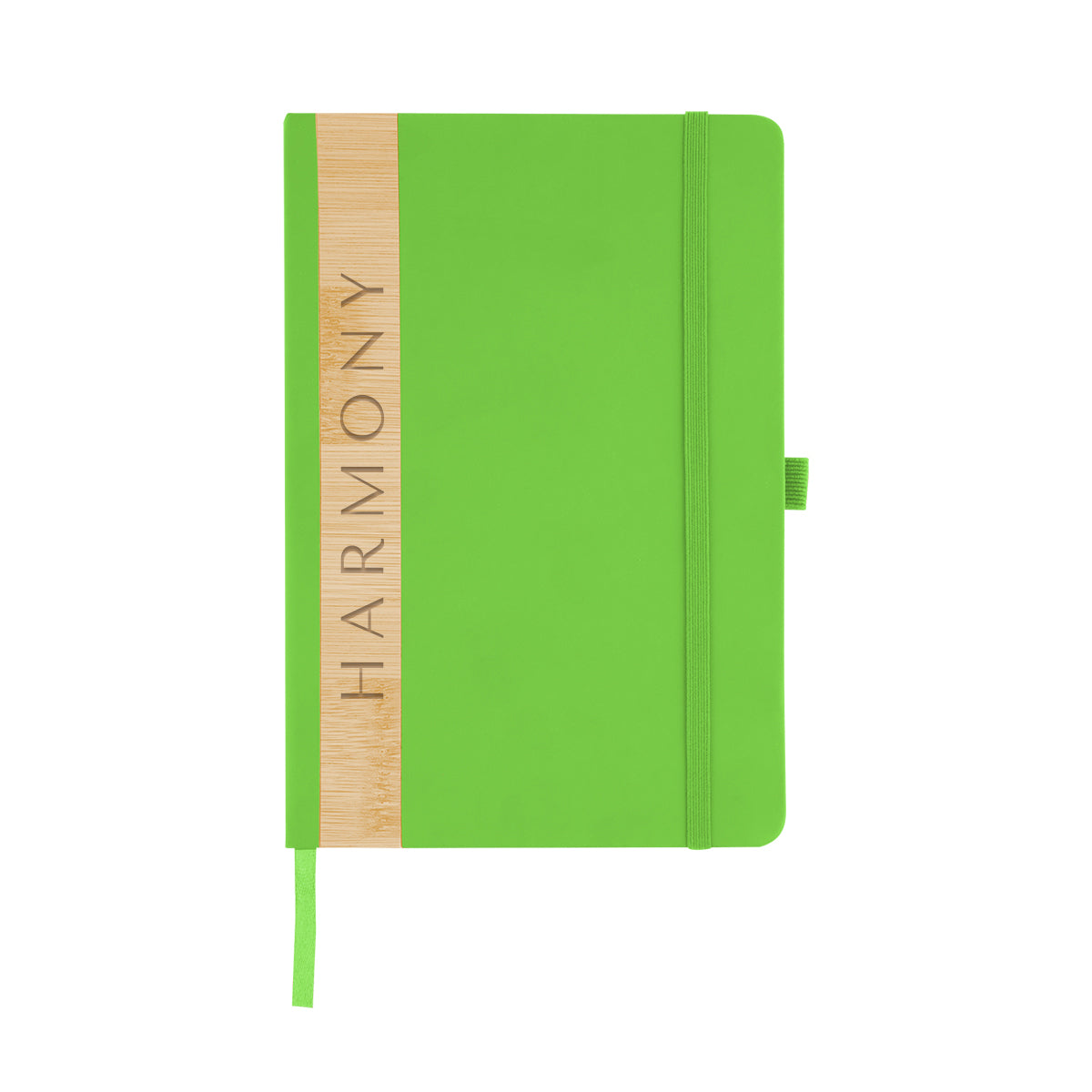 Journal with Bamboo Accent in Recycled PET Full Color - Laser Engraving