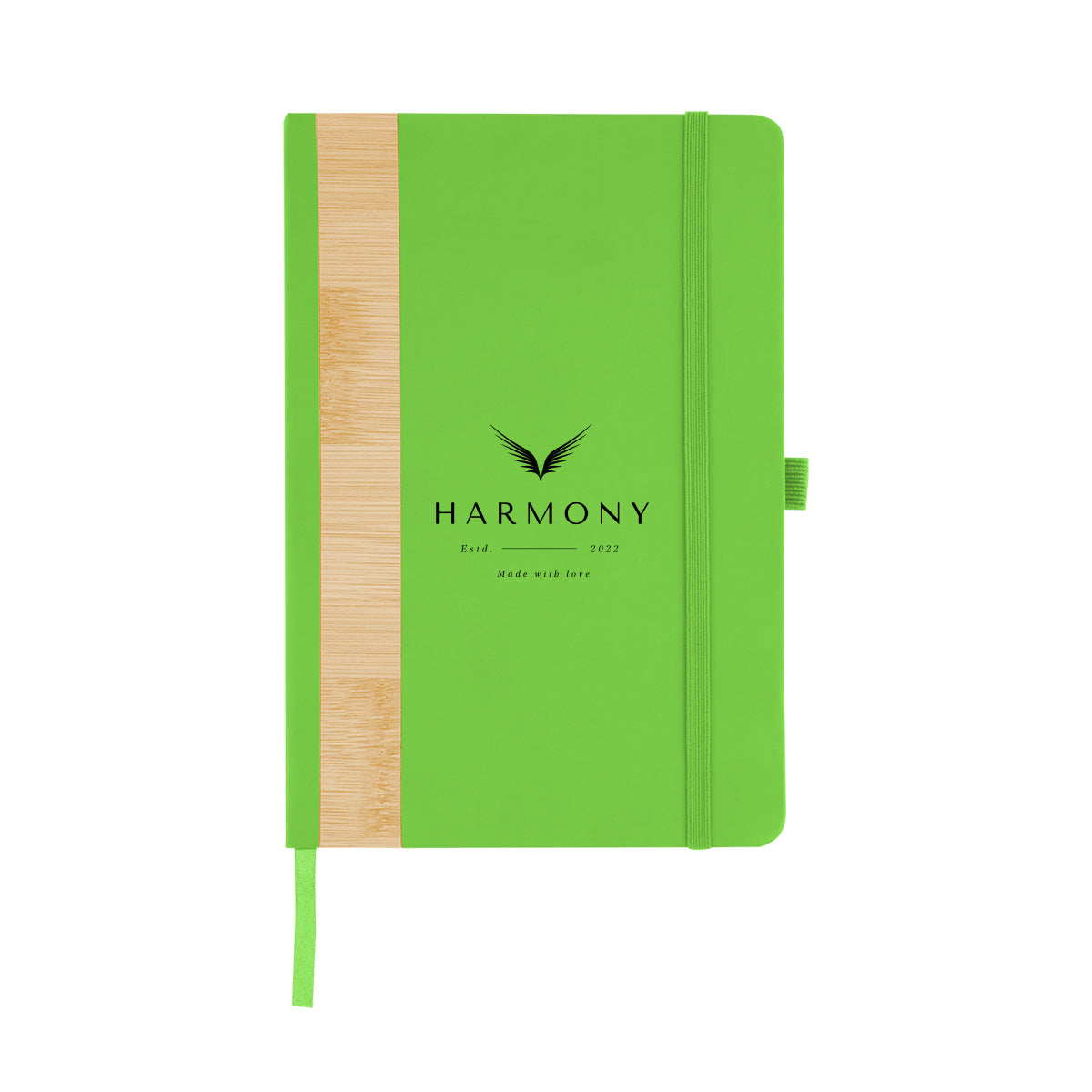 Journal with Bamboo Accent in Recycled PET Full Color - Silk Screen