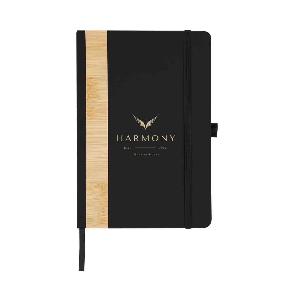 Journal with Bamboo Accent in Recycled PET Full Color - Silk Screen