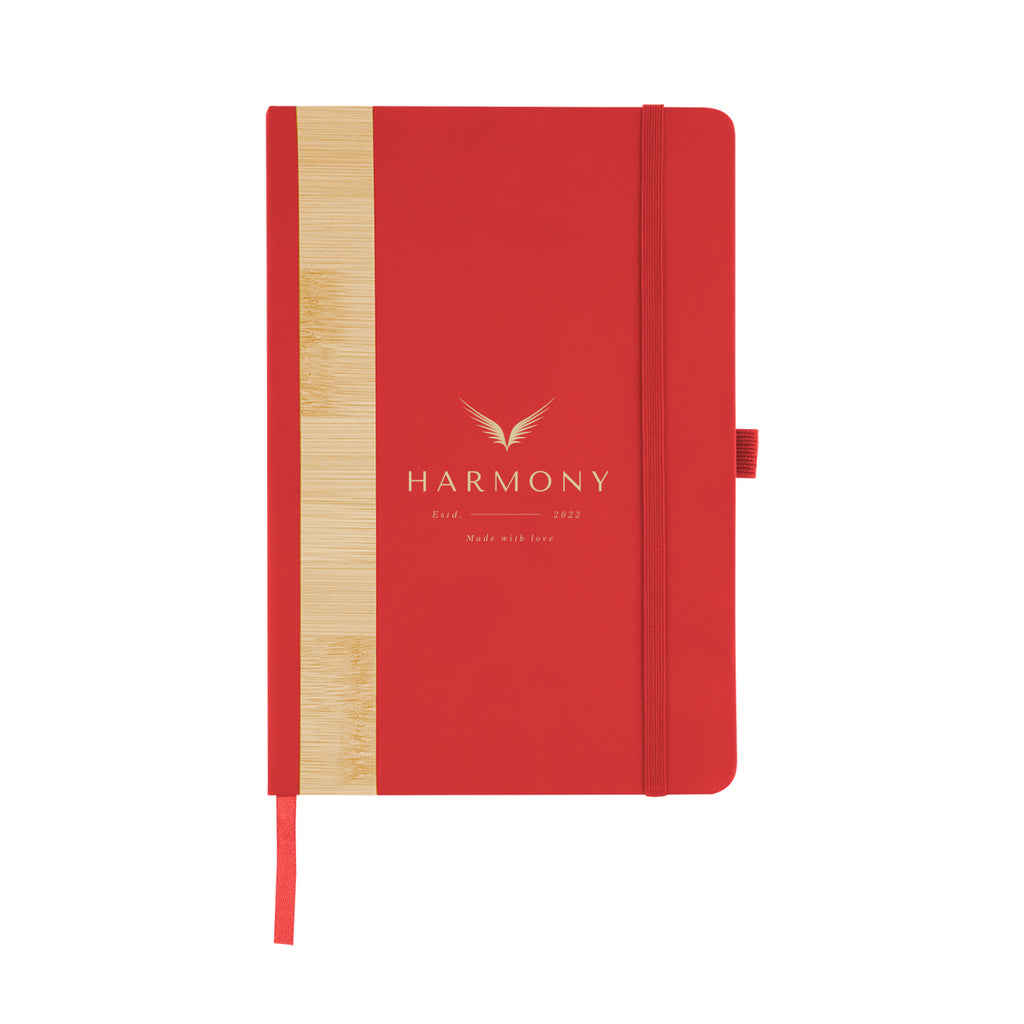 Journal with Bamboo Accent in Recycled PET Full Color - Silk Screen