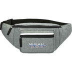 Journey Fanny Pack with Zippered Front Pocket Transfer - Graphite - Front