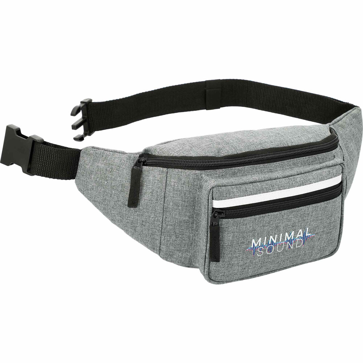 Journey Fanny Pack with Zippered Front Pocket Transfer - Graphite - Right Angle